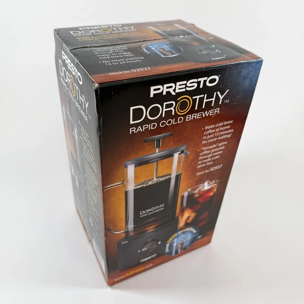 Presto Dorothy Cold Brew Coffee Maker Rapid Cold Brewer / Iced Coffee Maker